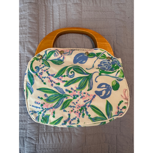 Pochette Lilly Pulitzer Crochet Style Boho - Resort White, Occasion, 11 X 8 Pouces